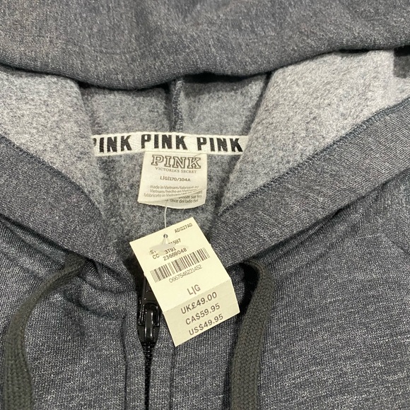 🚫SOLD🚫 VS PINK FLORAL BLING SET W/ 🆓 NWT HOODIE LARGE - Picture 4 of 9